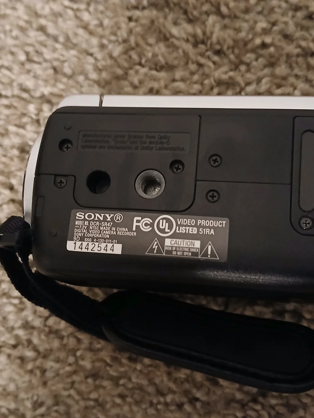 Sony Dcr-sr47 Digital Handycam Corder Hdd With Charger